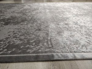 Yamalı Home Halı Perla 2401 Gri Kadife İnce Halı