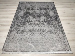 Yamalı Home Halı Perla 2401 Gri Kadife İnce Halı
