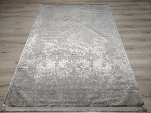 Yamalı Home Halı Perla 2401 Gri Kadife İnce Halı