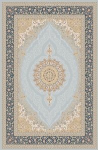 Türkmen Halı İpek Hereke 4591Mavi Salon Halısı 160x230 cm