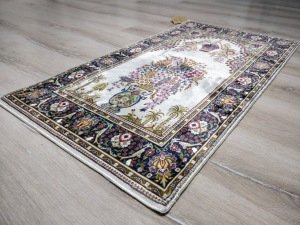 Bambu Halı Seccade SEC13 Krem Namazlık 70x110 cm
