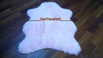 Doğuş Peluş Tavşan Tüyü 140x200cm Kaymaz Tabanlı Post Halı Beyaz