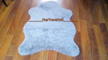 Doğuş Peluş Tavşan Tüyü 140x200cm Kaymaz Tabanlı Post Halı Beyaz
