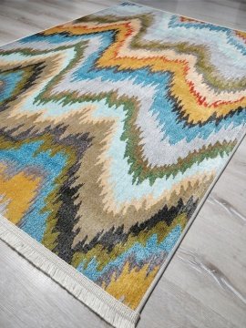 Halı Sarayı Rengin Kilim RN006J Rengarenk Kilim 80x150 cm