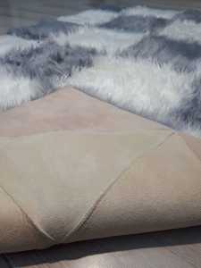 Yamalı Home Style Post Halı Gri Beyaz 120x180 CM