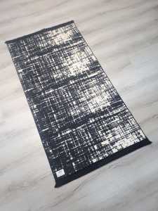 EvaLife File Siyah Baskı Kilim 80x150 cm