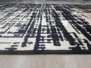 EvaLife File Siyah Baskı Kilim 80x150 cm