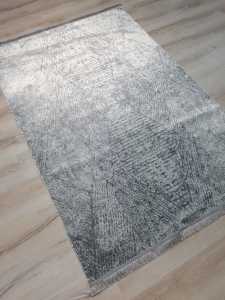 Eko Halı Sateen ST03GreyXW Gri İnce Halı 120x180 cm
