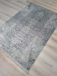 Eko Halı Sateen ST03GreyXW Gri İnce Halı 120x180 cm
