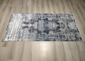 Norm Pırıltı A424Mavi Lacivert İnce Halı 100x200 cm