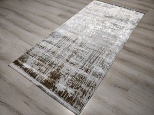 Norm Pırıltı A421Bakır Gri İnce Halı 100x200 cm