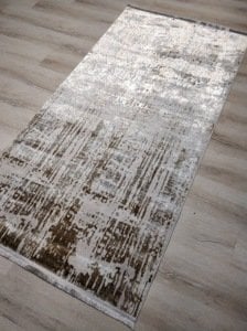 Norm Pırıltı A421Bakır Gri İnce Halı 100x200 cm