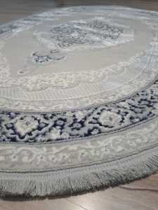 Armis Halı Senfoni A151A Gri Mavi Oval Halı 120x180 cm