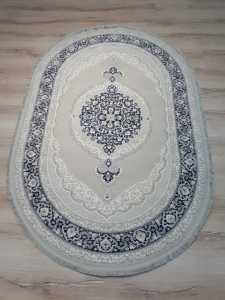 Armis Halı Senfoni A151A Gri Mavi Oval Halı 120x180 cm