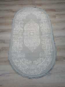 Armis Halı Senfoni A152A Gri Oval Halı 80x150 cm