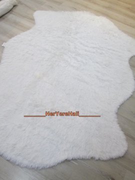 Doğuş Peluş Tavşan Tüyü 80x140cm Kaymaz Tabanlı 2Kafa Post Halı