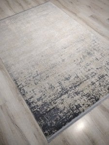 Eko Halı Cordoba DB01Denim Buz Gri 160x230cm İpekli İnce Salon Halısı