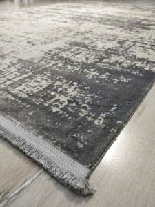 Eko Halı Cordoba DB01Denim Buz Gri 160x230cm İpekli İnce Salon Halısı