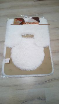 Doğuş Peluş Tavşan Tüyü Beyaz 3'lü Klozet Takımı