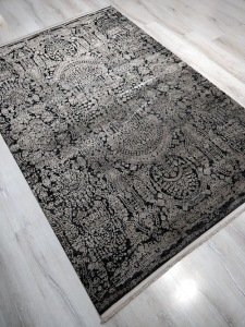 Eko Halı Cordoba DB04Antrasit Vizon 160x230 cm İpekli İnce Salon Halısı