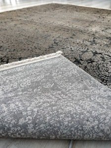 Eko Halı Cordoba DB04Antrasit Vizon 160x230 cm İpekli İnce Salon Halısı