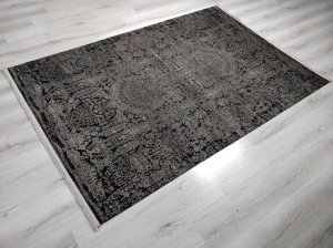 Eko Halı Cordoba DB04Antrasit Vizon 160x230 cm İpekli İnce Salon Halısı
