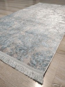 Eko Halı Sateen ST06AquaXW Turkuaz İnce Halı 80x150 cm