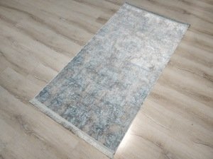 Eko Halı Sateen ST06AquaXW Turkuaz İnce Halı 80x150 cm