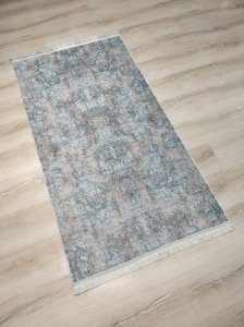 Eko Halı Sateen ST06AquaXW Turkuaz İnce Halı 80x150 cm