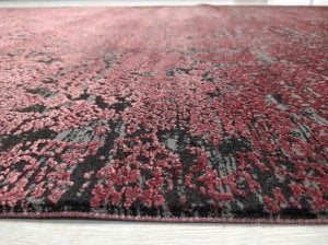 Eko Halı Cordoba DB04Antrasit Burgundy 160x230 cm İpekli İnce Salon Halısı
