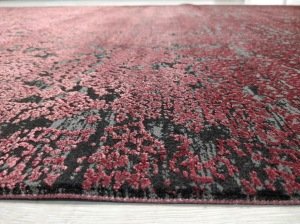 Eko Halı Cordoba DB04Antrasit Burgundy 160x230 cm İpekli İnce Salon Halısı