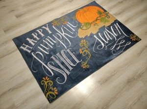 Joker Halı Norm Mutfak 50-202Siyah Pumpkin Dekoratif Halı 115x170 cm
