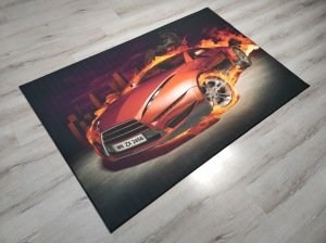 Foto Baskılı Halı Artist Halı Ateş 120x180 CM