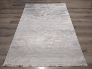 Eko Halı Sateen ST09BeyazXW Beyaz İnce Halı 120X180 cm