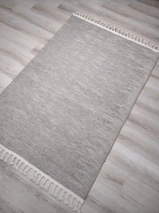 Tarz Wool 20-002Taş Vizon Yün Dokuma Kilim 125x180 cm