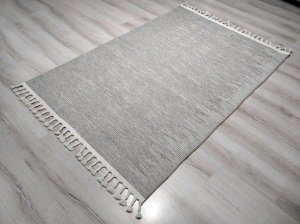 Tarz Wool 20-002Taş Vizon Yün Dokuma Kilim 115x170 cm