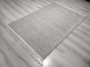 Tarz Wool 20-002Taş Vizon Yün Dokuma Kilim 125x180 cm