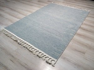 Tarz Wool 20-002Mavi Yün Dokuma Kilim 115x170 cm