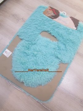 Doğuş Peluş Tavşan Tüyü 3lü Klozet Takımı
