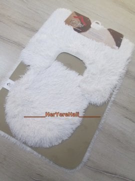 Doğuş Peluş Tavşan Tüyü 3lü Klozet Takımı