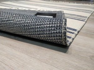 Tarz Wool 20-001Lacivert Yün Dokuma Kilim 115x170 cm