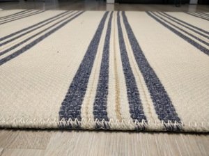 Tarz Wool 20-001Lacivert Yün Dokuma Kilim 115x170 cm