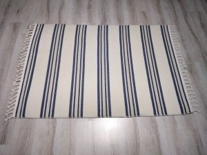 Tarz Wool 20-001Lacivert Yün Dokuma Kilim 115x170 cm