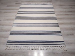 Tarz Wool 20-001Lacivert Yün Dokuma Kilim 115x170 cm