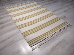 Tarz Wool 20-001Sarı Yün Dokuma Kilim 115x170 cm