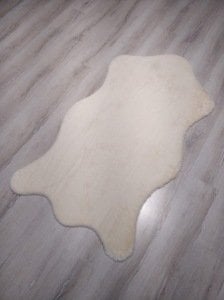 Mucize Tavşan Süet Taban GTKrem Post Halı 80x150 cm