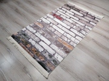 YamalıHome Style V4159Yeşil Hardal 80x150 cm Baskı Kilim