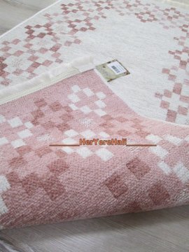 YamalıHome Şönil Kilim 1440 Pembe 80x150cm