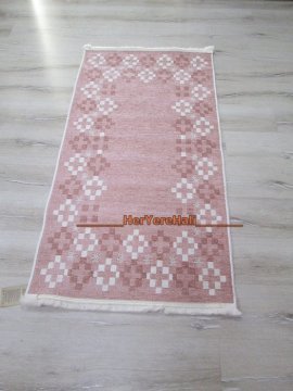 YamalıHome Şönil Kilim 1440 Pembe 80x150cm
