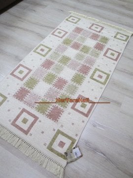 YamalıHome Şönil Kilim 1420 Pembe 80x150cm